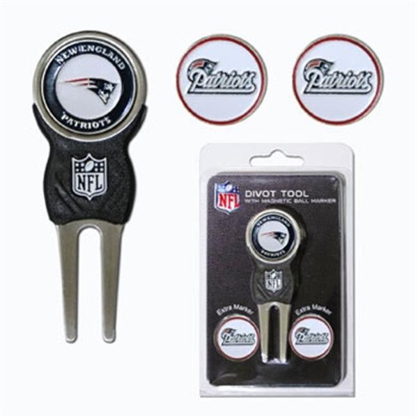 Team Golf Team Golf 31745 New England Patriots Divot Tool Pack with Signature tool 31745